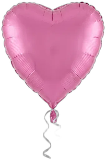 Metallic Pink Heart · 18"