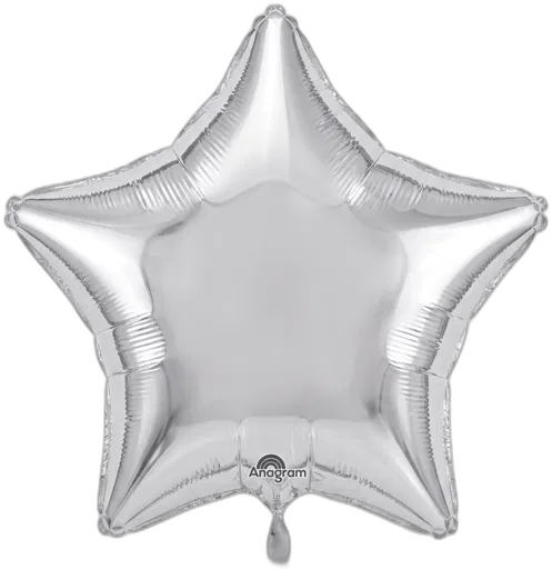 Metallic Silver Star · 28"